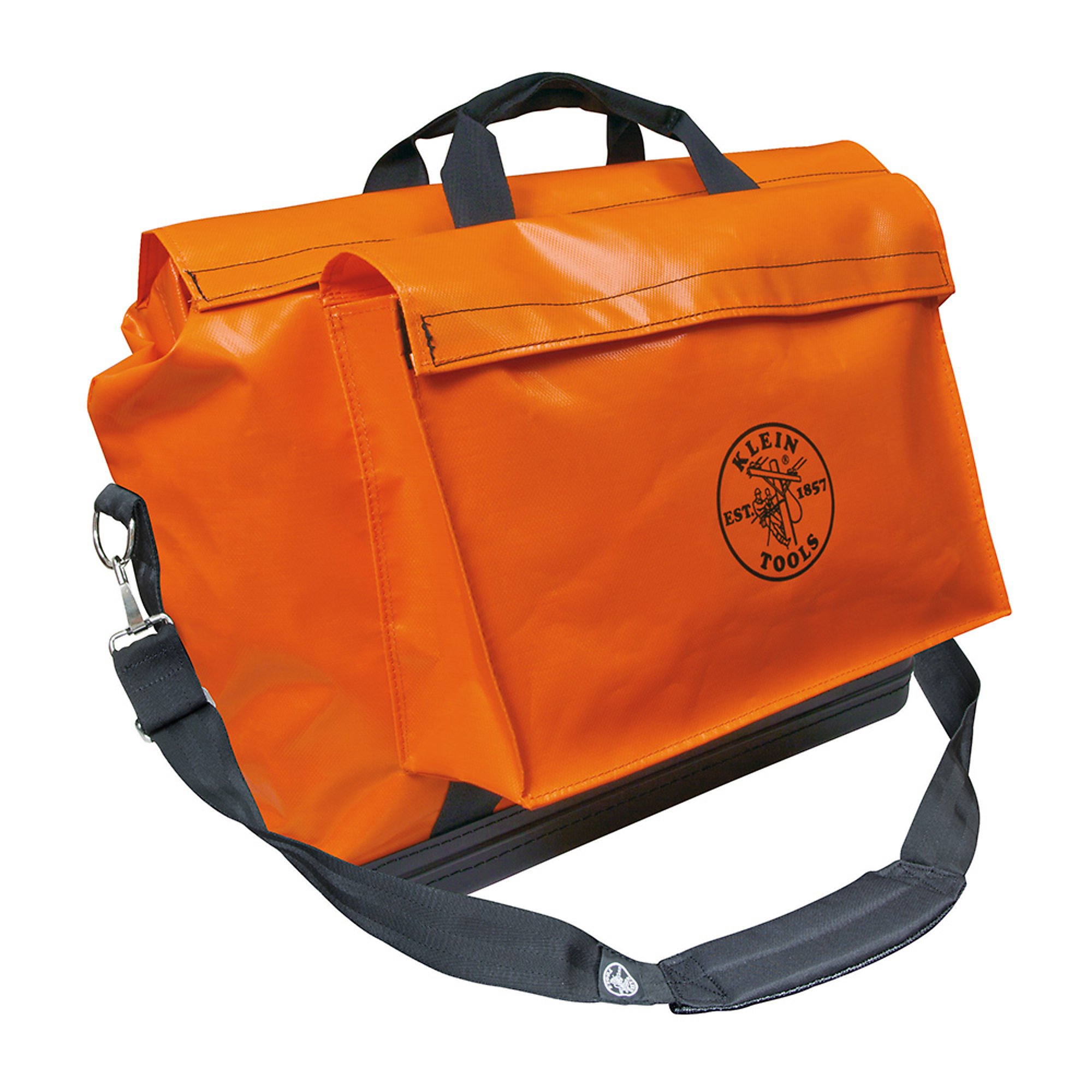 Klein Tools, Tool Bag, Vinyl Equipment Bag, Orange, Large, Color Orange, Pockets (qty.) 1 Material Vinyl, Model# 5181ORA